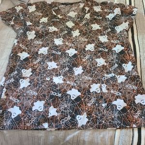 Adorable Halloween scrub top